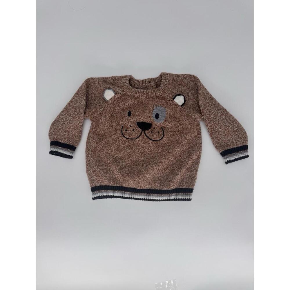 Baby Unisex Mayoral Bear Sweater Back Button Up Size 6 Month